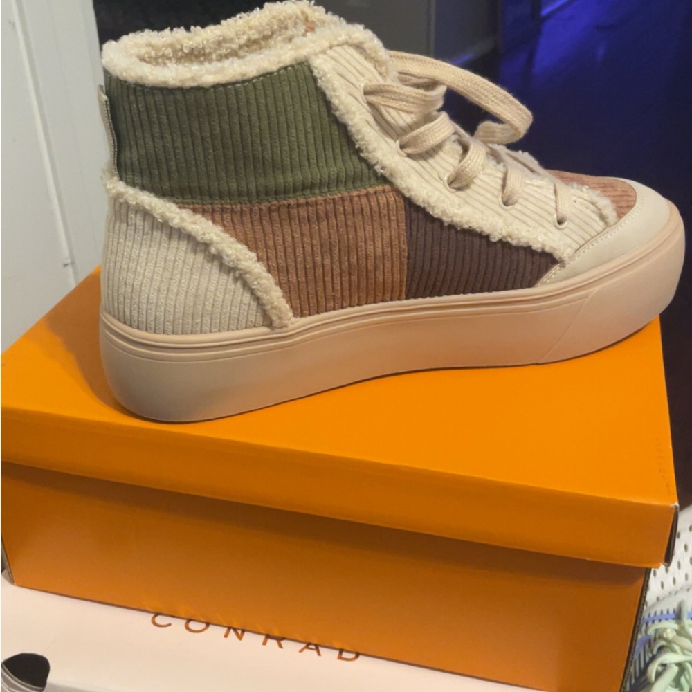 Rocket Dog Women's High-Top Sneakers - Olive, Brown, Cream